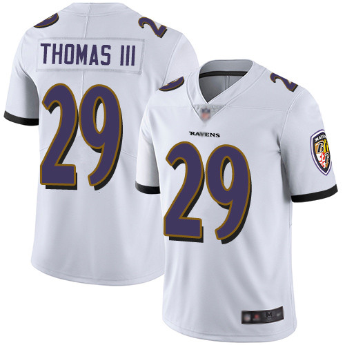 Baltimore Ravens Limited White Men Earl Thomas III Road Jersey NFL Football 29 Vapor Untouchable